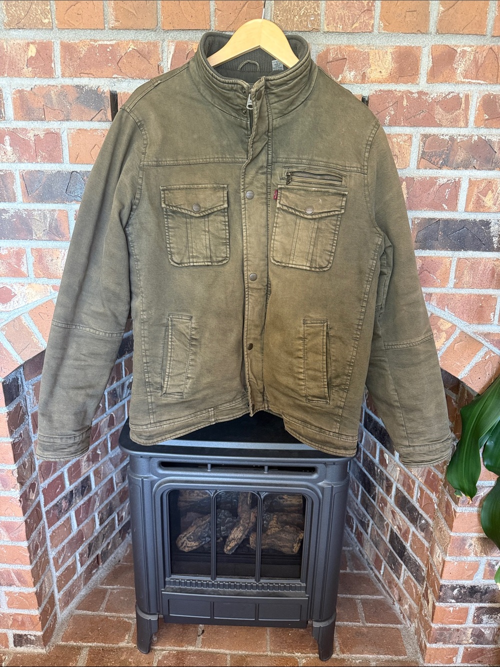 Levi's Olive Green Field Jacket with Utility Pockets men’s size L